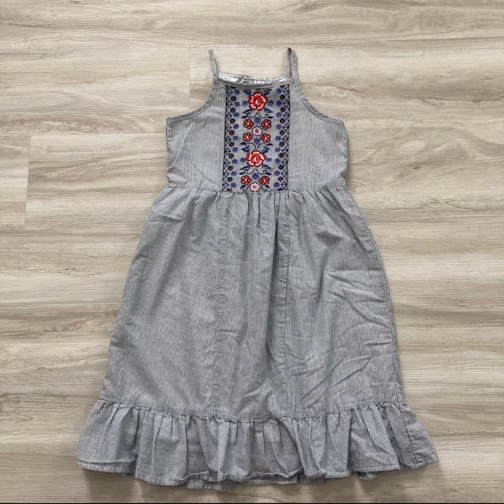 Epic Threads Dress with Floral Embroidery girls size 6x